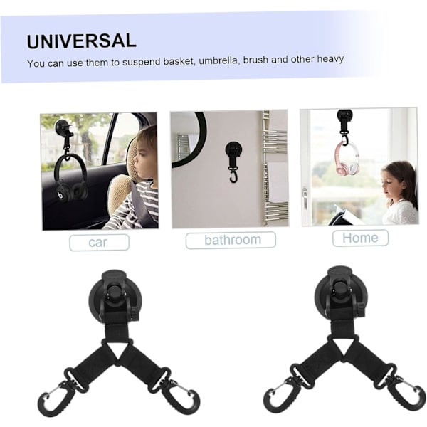 2 stk Teltsugningskop Frakkeholder Kroge Udendørstelt Udendørs Kroge Camping Kroge Camping Tarp Anker Bil Side Markise Krog Sugning C