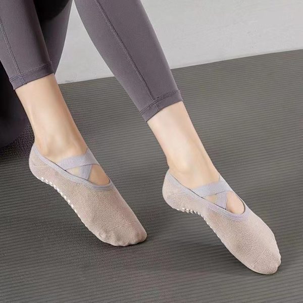 Antislip Yogasokker for Kvinner, Sticky Sokker for Pilates med Grep Profesjonelle Yogasokker