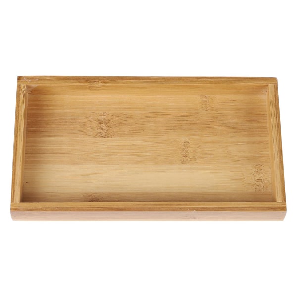 Dessert Trays Bamboo Tea Plate Wood Bamboo Tray Lunch Tray Bamboo Serving PlatterKhaki20.5X11CM