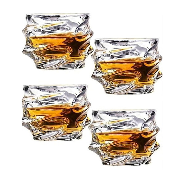 RYI.Storm Japansk Krystal Whiskyglas, Whiskyglas til Mænd, Håndblæst Krystal