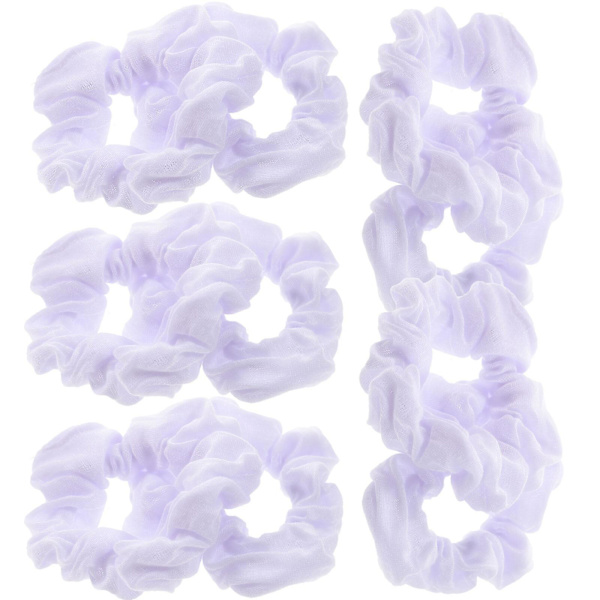 10 stk Store Elastiske Hårbånd Hårbånd Ponytail Holdere Simple Hårbånd Hvid 10x8x2cm White 10x8x2cm