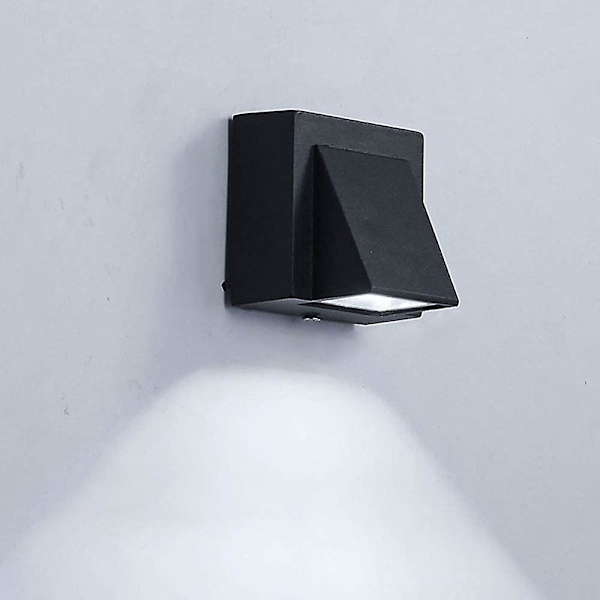 LED Vægskinne Vandafvisende/Udendørs IP65 Vandafvisende Moderne Enkel Sort Spotlight Enkelt Hoved (Kold Hvid)