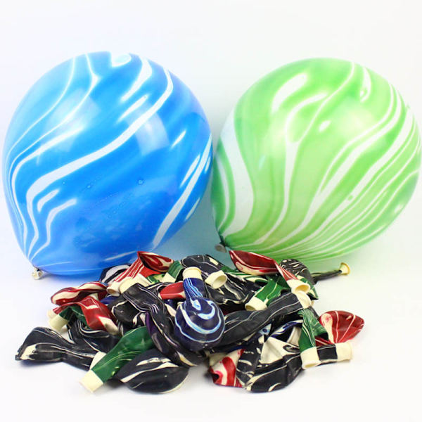 Ball Ball / Krystallballong / 25 cm / 100 ballonger per pose / lyse farger / Luft og helium passer / Festdekorasjon, Bursdagsballonger