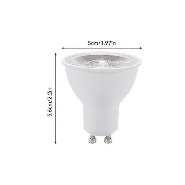 10 kpl Gu10 7w Led-spottivalo 500 lumenia 220v kohdevalolamppu kotiin White light
