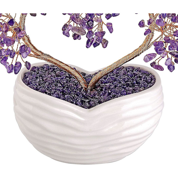 Livets Træ Hjerte Dekoration Natursten DIY Healing Reiki Healing Sten Små Dyrebare Energisten Feng Shui Hjem Kontor Dekoration