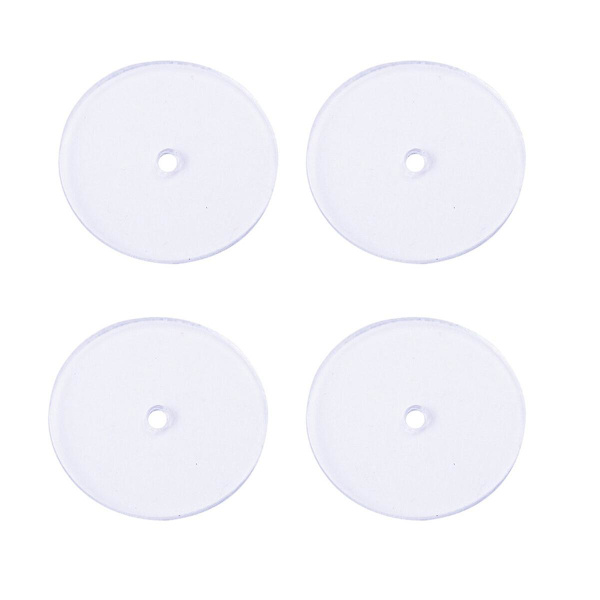 80 stk Helix Ørepynt Kvinner Ørepynt Stabilisator Skiver Ørepynt Sikkerhetsbakstykker Plast Skiver Ørepynt Transparent 1X1CM