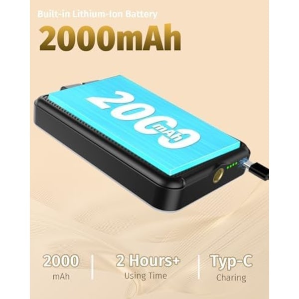 /Ryi/ Liikkuva valo 60 LED-lampulla, liikkuva kohdevalo 3000-6500K 5 tilassa, kannettava valo 2000 mAh akulla