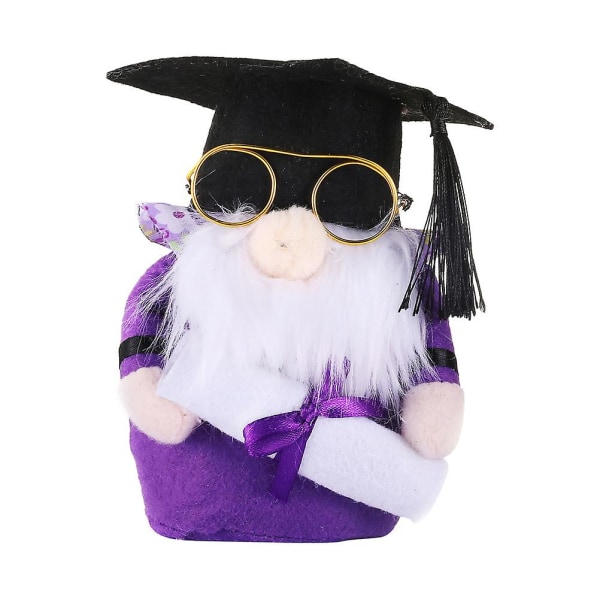 Gammal man Present Examen Gnomes Figurer Examen Party Presenter Examen Party Favors Gift Graduat Purple 11X8CM