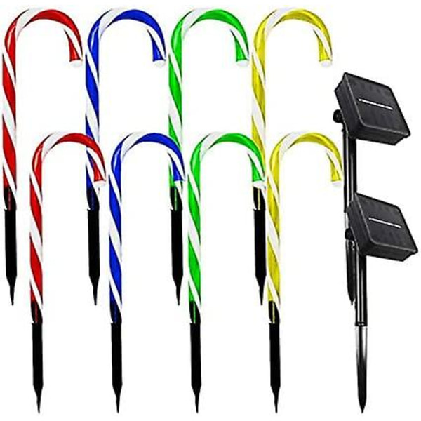 Solcelled Birkestang Lys Udendørs Led Solcellelys 8 Pak - Varmt Hvidt