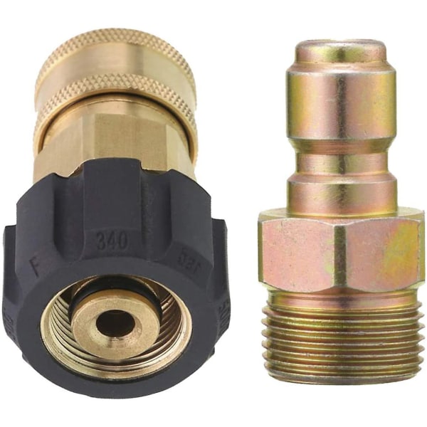 5000psi Högtryckstvätt Adapter M22 Metrisk 3/8\" Snabbkoppling M22-14mm, 1st