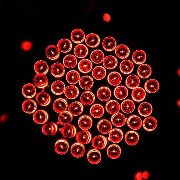 200 LED Solcellsbelyst Girlang Dekoration Utomhusbelysning Semesterdekoration