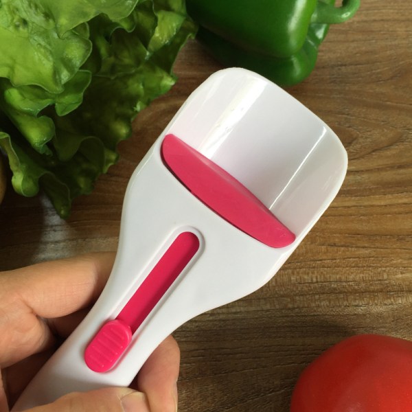 (Fuchsia) - Batterdispenser som måler like mengder / Oppvaskmaskinsikker og BPA-fri kjøkkenutstyr for baking