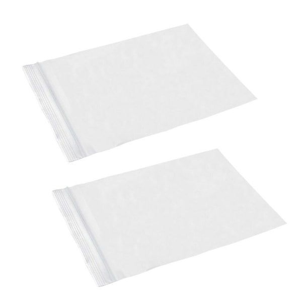 100 stk. 6x8cm Tykke Genanvendelige Plastikklare Forseglingsposer Lynlås Genlukkelige Opbevaringsposer Dispenserpose