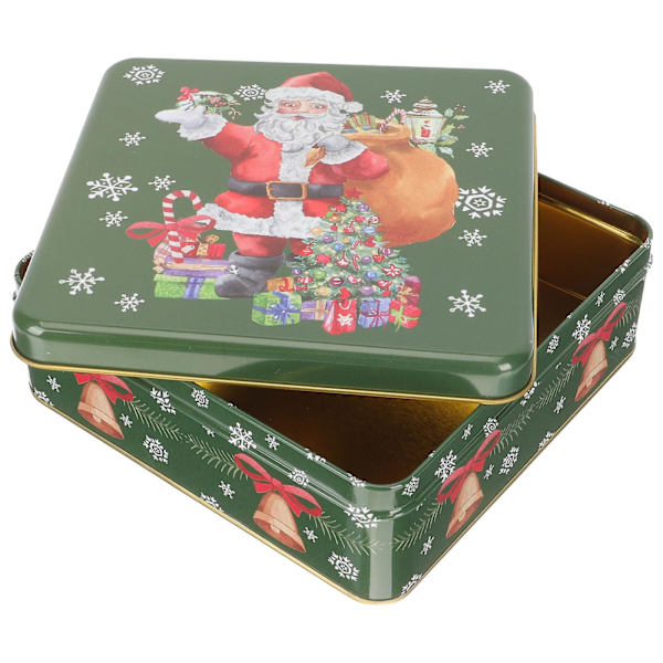 Kagedåser Låg Christmas Treat Tin Holiday Nesting Tins Snemand Kagedåse Kagedåse Gavegivning Gavegivning TinGrøn17.1x17.1cm Green 17.1x17.1cm