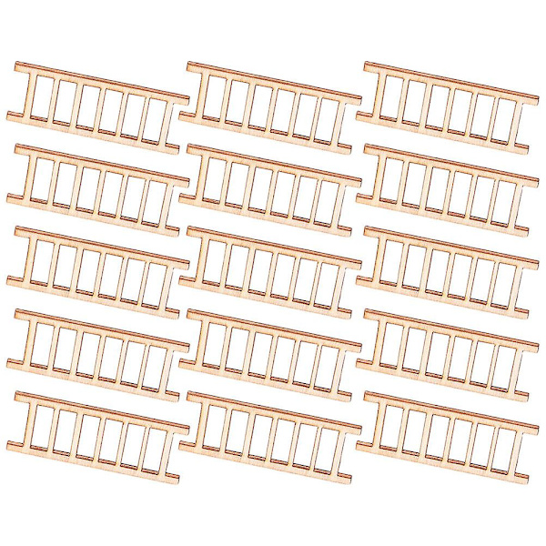 15 st Simulerings Stege Dekoration Trätrappor Sandsbord Landskap Modell 5.9X2.2X0.5CM 5.9X2.2X0.5CM