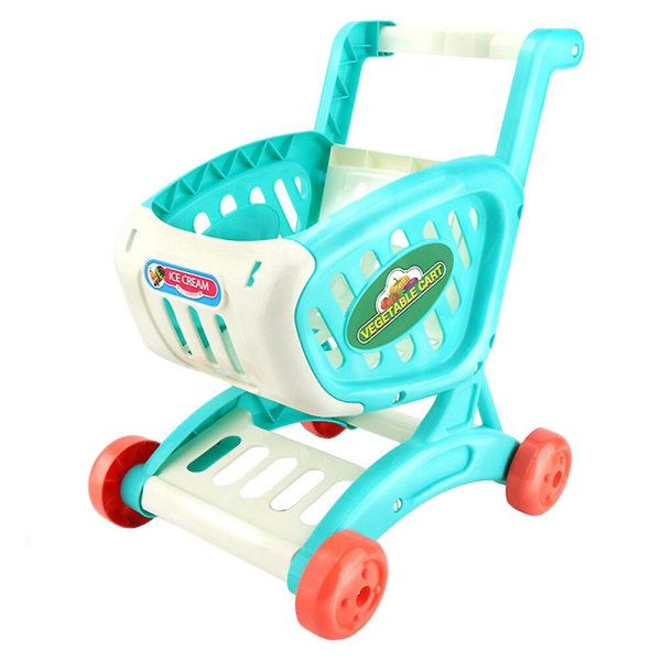1st Kids Mini Supermarket Cart Leksak Barn Simulering Kundvagn ToyBlue30,5X25X22CM Blue 30.5X25X22CM