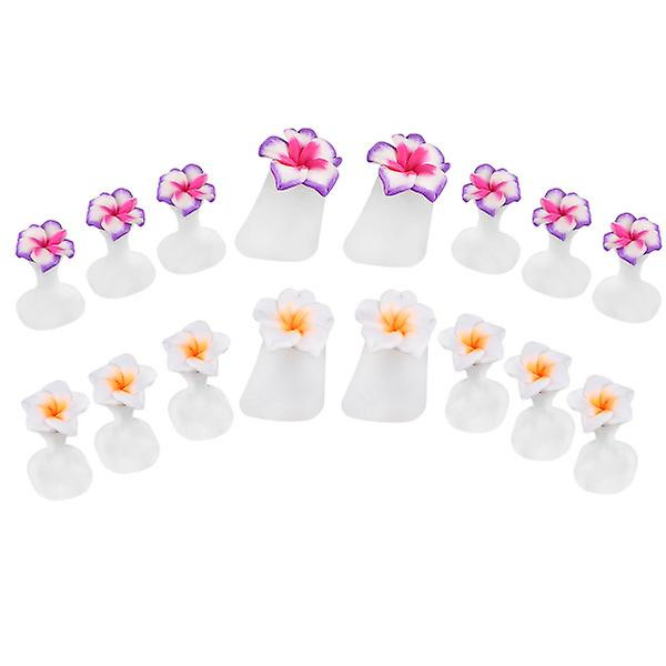 2 Set Silikon Nagelseparatorer Tåseparatorer För Män Kvinnor Lila 3x2cm Purple 3x2cm