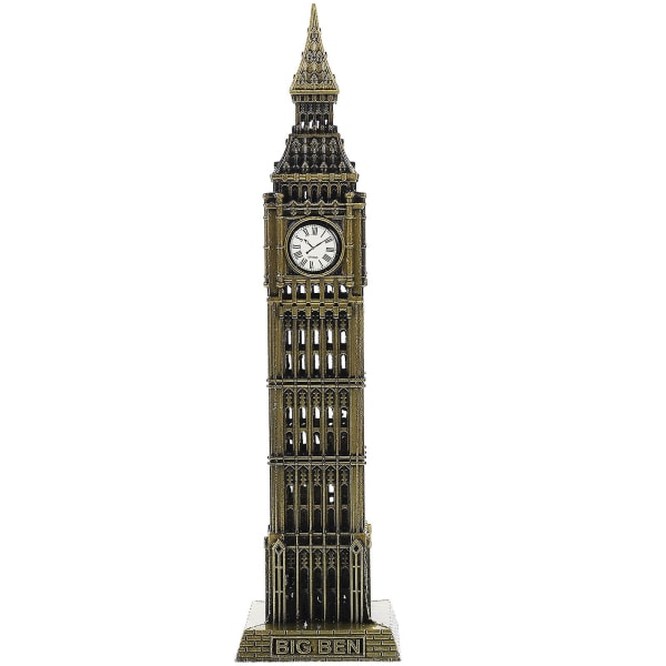 Big Ben England Metallbyggmodell Ornament Landmärken I London England Modell 2,6x2,6x18cm 2.6x2.6x18cm