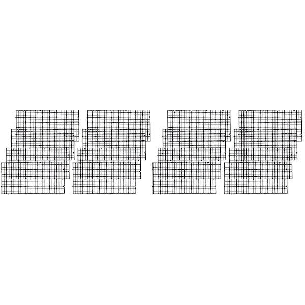 24 stk. Plastik Akvarie Isolationsdeler Filtergitter Plade Skillevæg Net Divider Holder Segregation Board 16 pcs 30*15cm