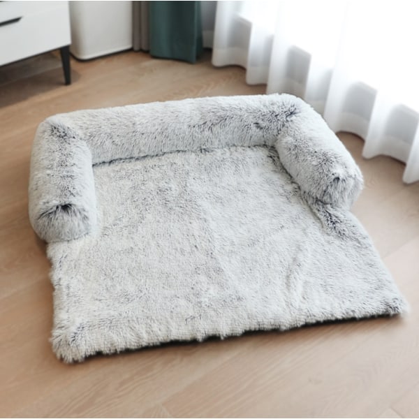 Vanntett Dyrepledd for Hunder og Katter Mykt Plysj Dyrepledd Beskytter Sofaer, Stoler og Senger Mot Flekker, Grå (102*90*20cm)