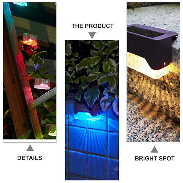 LED-kiskovalaisimet nurmikon lamput terassi maisemavalaisin polku aurinkokennot puutarha seinävalo aurinkoaita White one 8X4.9cm