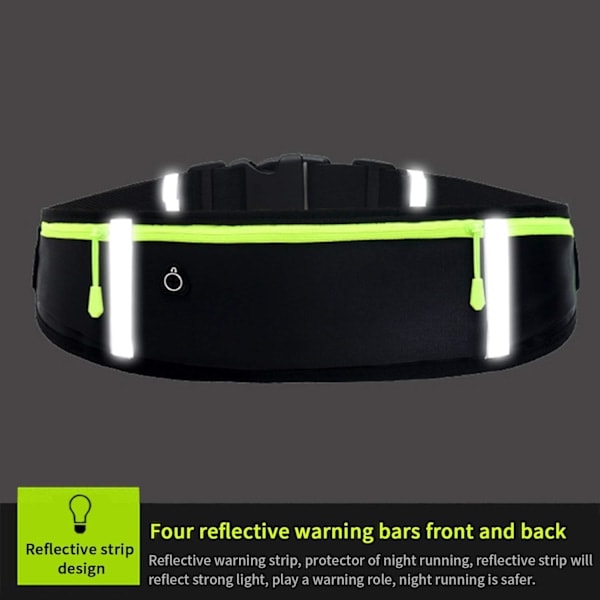 /Ryi/ Running Belt with Waterproof Adjustable Elastic Band, Sweatproof Large Capacity Waist Bags, Perfect for Running and Outdoor Activities