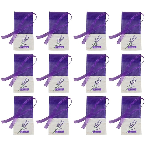 24st lavendeldofthänge Lavendelförvaringspåse Tom påspåsar Lila15X7.2X0.2CM Purple 15X7.2X0.2CM