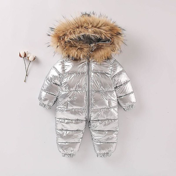 Baby En-delt Dunjakke Ned En-delt Tykkere Barnedunantrekk 90cm grå grey 90cm