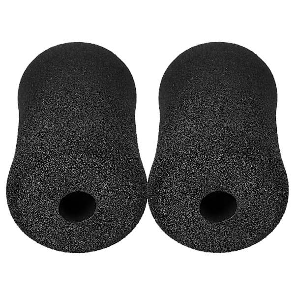 2 stk. Praktiske Gym-Reservedele Buffer Rør Puder Praktiske Buffer Rør Dæksler Sort 13,5x7,5cm Black 13.5x7.5cm