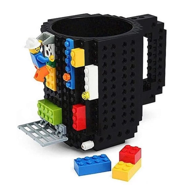 Miljövänlig Säkerhetsmugg. Rolig Byggstenekopp DIY Montering Kaffekopp Kopp Avkoppling Vattenkopp