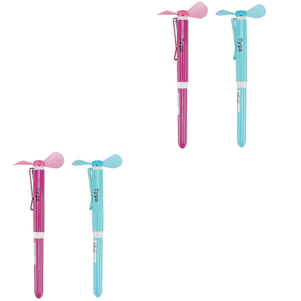 6 stk Kreative Fan-Dekorerede Kuglepenne Multifunktionelle Kuglepenne Skoleartikler 4 stk 16X2CM 4 pcs 16X2CM
