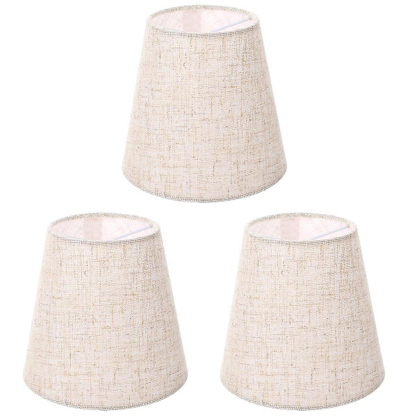 3 stk. Stof Lampskærme Chandelier Vægslampe Støvsikre Dæksler Lampetilbehør 3stk 14X13X9CM 3pcs 14X13X9CM