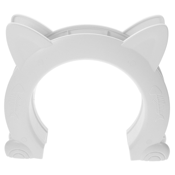 Kattlucka för Invändig Dörr Plast Pass Portal DIY Husdjurslucka Husdjurstillbehör Vit 22,5X27X5,5CM White 22.5X27X5.5CM