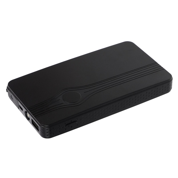 1 Sett Nødbatterilader til Bil 6000mah Bil Startbooster Biltilbehør Svart 13.9X7.9cm Black 13.9X7.9cm