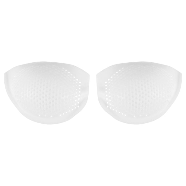 1 par silikon-bh-inlägg Kuddar Andningsbara bröstförstärkare-inlägg för BikiniWhite13X10.5X2CM White 13X10.5X2CM