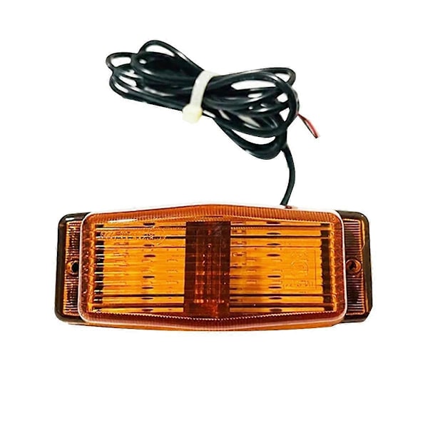 2 stk. LED markeringslys foran, dobbelt brænderindikatorlampe til MAN lastbil, lastbil, frontgrillys B BlackYellow