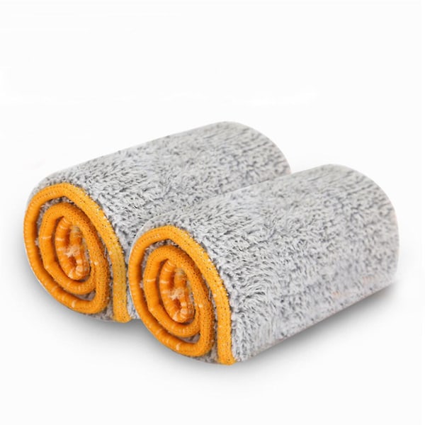 Mop til trægulve, flad moppe uden håndvask, mikrofiber gulvmopper, støvpushmopper, flade mopper, khaki Khaki