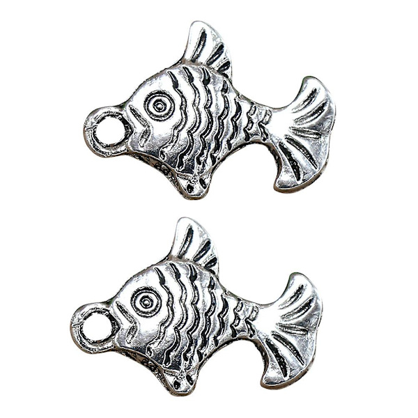 20 st Berlocker för Halsband, Legering, Berlock, Smycken, DIY-Berlocker Silver M