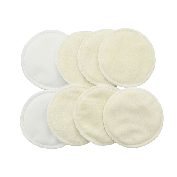 10 stk. Brystpude Vaskbar Mor Åndbar Bambusfiber Brystpude Lækagesikker Genanvendelig Brystpude (beige)Beige1 Beige 10Pcs