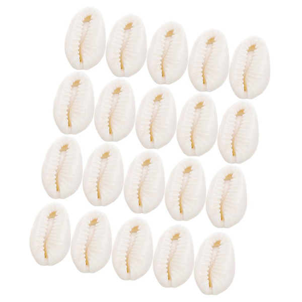 40 st 22 mm Oregelbundna Skalberlocker Snäckberlocker Armband DIY Tillverkningstillbehör För Halsband 15*22mm