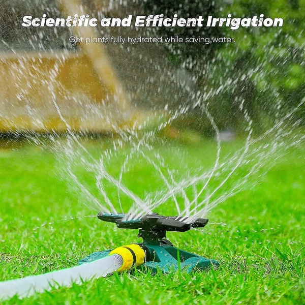 Gräsmatta Bevattningssystem, 5-i-1 Sprinkler, Trädgårdssprinkler, Automatisk 360 Grader Roterande Gräsmatta Vattensystem, Rotation För Stora Områden, Perfekt Fo
