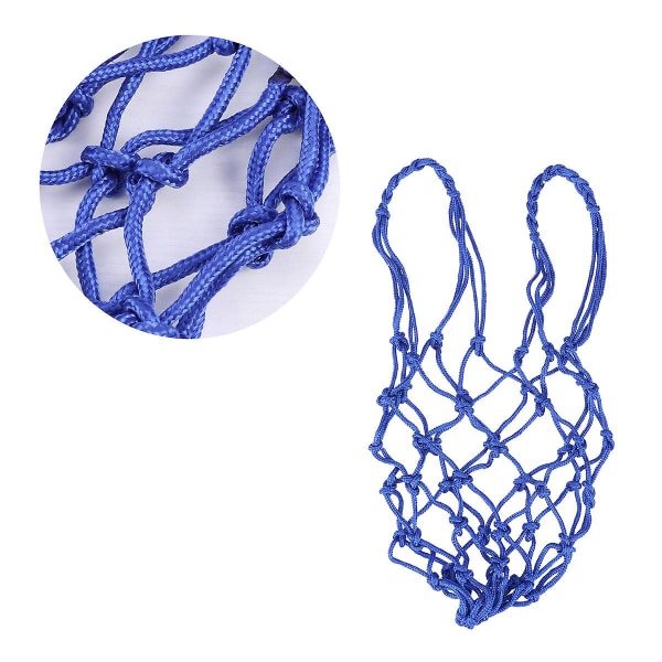 3 stk Mesh Ball Bag Enkeltbærer Nylon Mesh Net Bag Basketball Mesh Net Trekkstreng Mesh Net Blå 50* Blue 50*4*4cm
