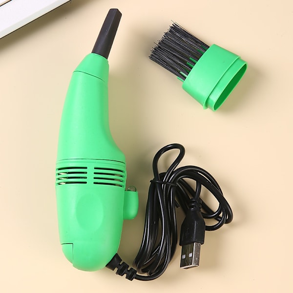Mini USB Datortangentbordsdammsugare (Grön) - Miniatyrrengörare