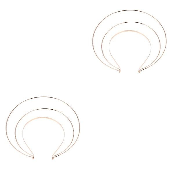 3 kpl Muinaisen Halo-Pannan Kruunu Hiusholkki Naisten Asun Pääkoriste Pääpanta 2 kpl 22X20cm 2 pcs 22X20cm