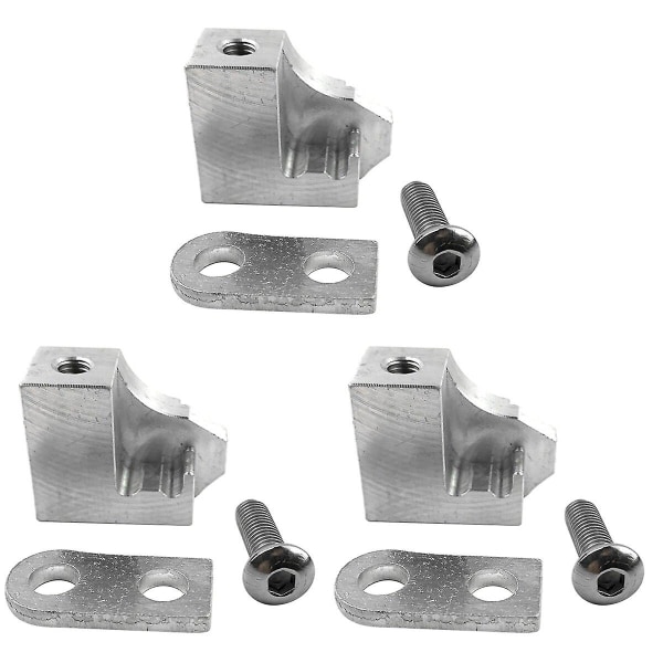 3 Set Insugningsgrenrörsreparationsskena Aluminiumlegering Grenrörslucka Reparationskit 3 Set 4X3cm 3 Sets 4X3cm