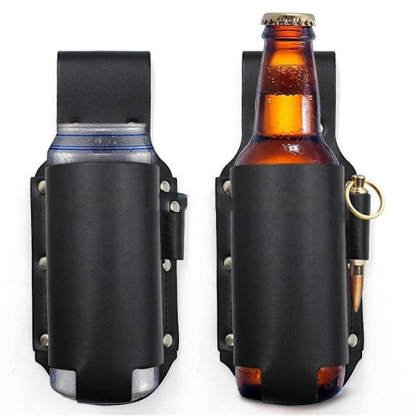 2 st Beer Holster, Vinflaska Holster Svart För Camping För Bar För Utomhusvandring