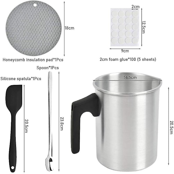 DIY-kit för ljustillverkning, vaxugn för ljustillverkning för vuxna