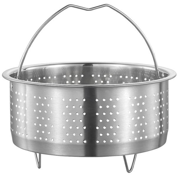 Multifunksjons dampkurv i rustfritt stål for grønnsaker, dumplings, sølv 19,8X19,8X9C Silver 19.8X19.8X9CM