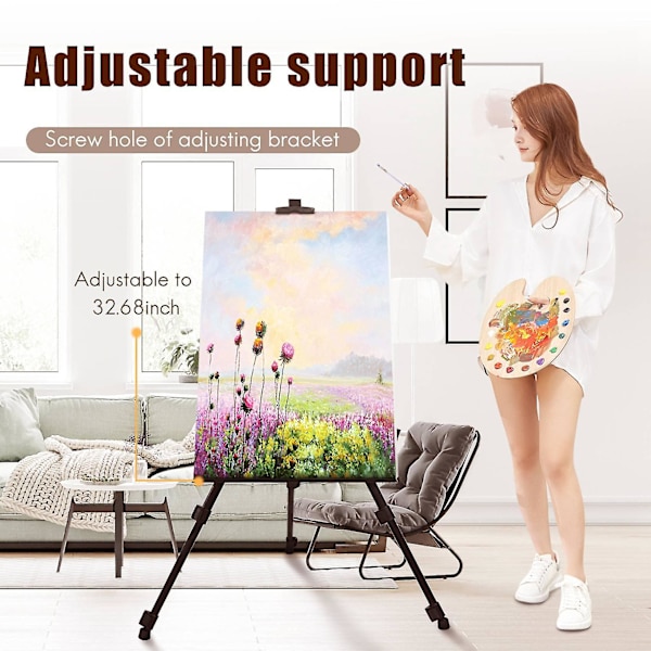Hvidtavle Kunstner Teleskopisk Feltstudie Maleri Staffeli Tripod Display Stativ