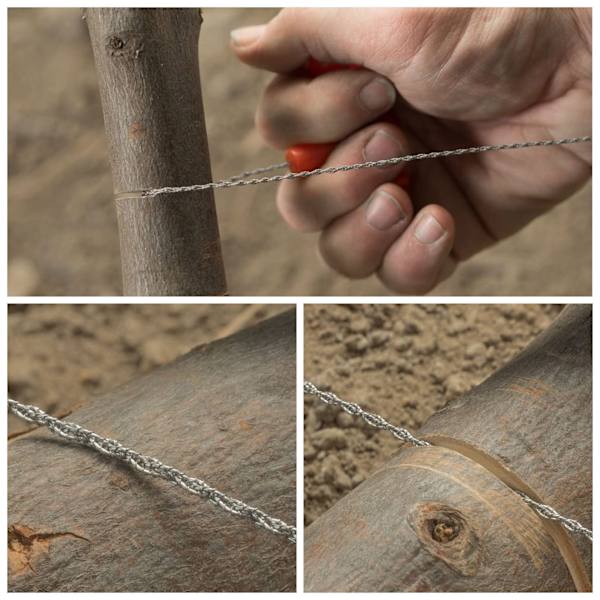 Redningskabel Wire Jakt Fiske Vandring Camping Sag Wire Overlevelseskjede Sag med Orange Håndtak Piscator Zone Utstyr